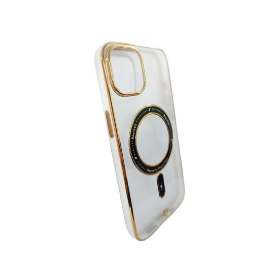 Magnetic Case Q Series for Apple iPhone 13 White Magnetic Case Q Series for Apple iPhone 13 White